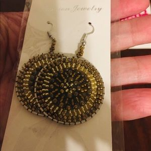 Fashion Jewelry copper beaded dangling earring